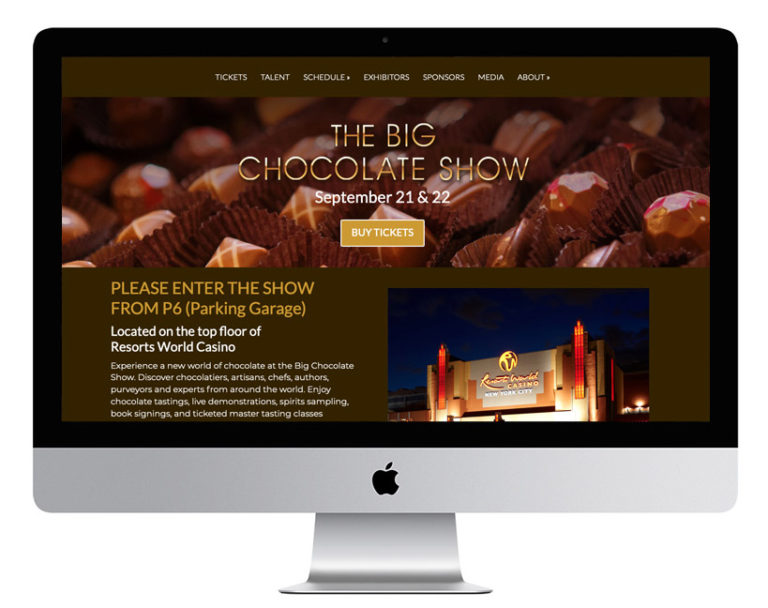 Read more about the article The Big Chocolate Show Website Design
