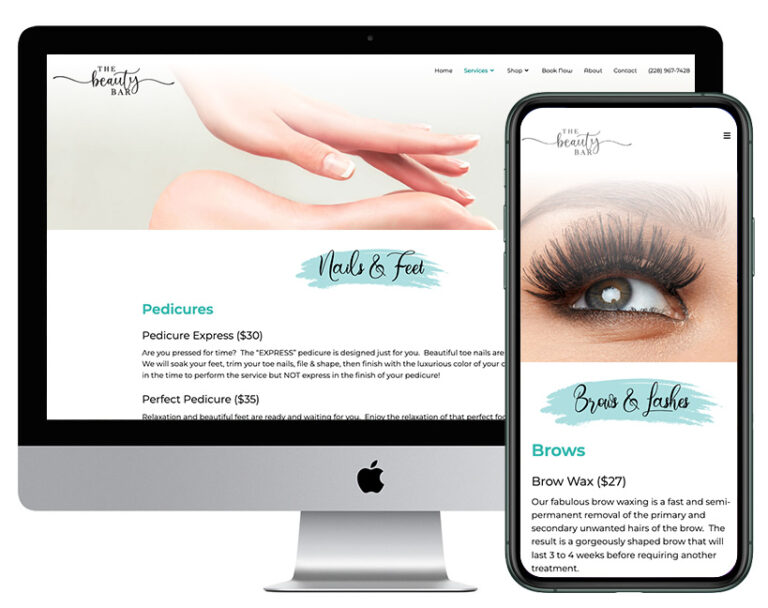 Read more about the article The Beauty Bar Boutique Website Design