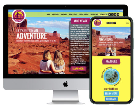 Read more about the article Au Pair Adventures Website Design