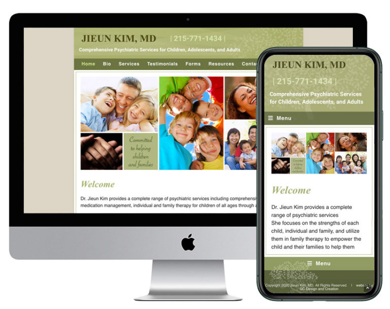 Read more about the article Dr. Kim Child Psychiatry Website Design